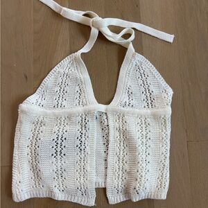 Tiger Mist Cream Knit Top